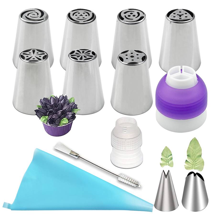 Professional Cake Decorating Head Quantity 13Pcs Russian Piping Tips