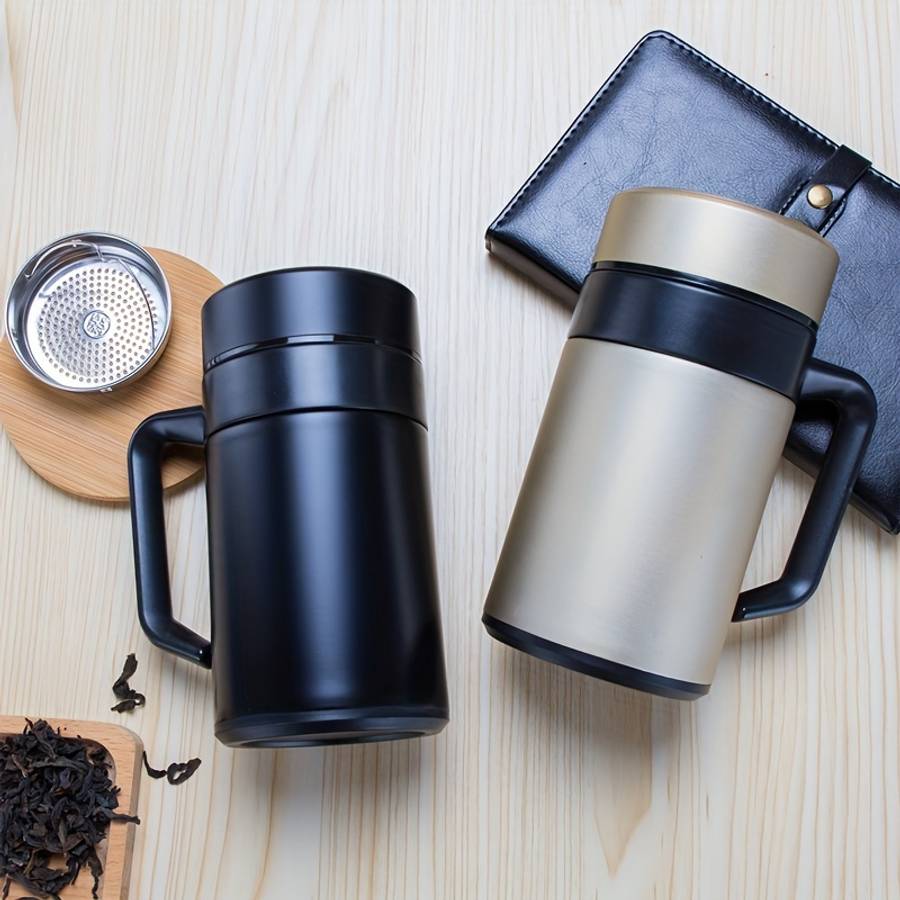 Water Cup Color Silvery Capacity1352Oz With Tea Filter