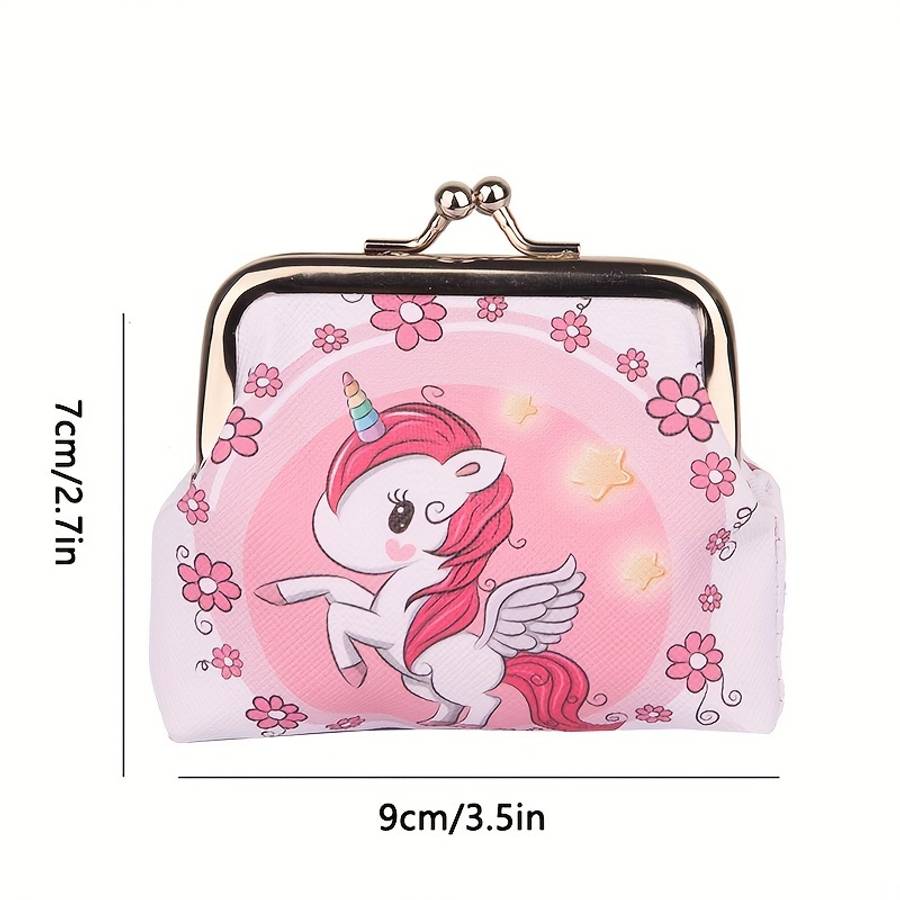 Bdqpin Adorable Unicorn-Themed Mini Wallet