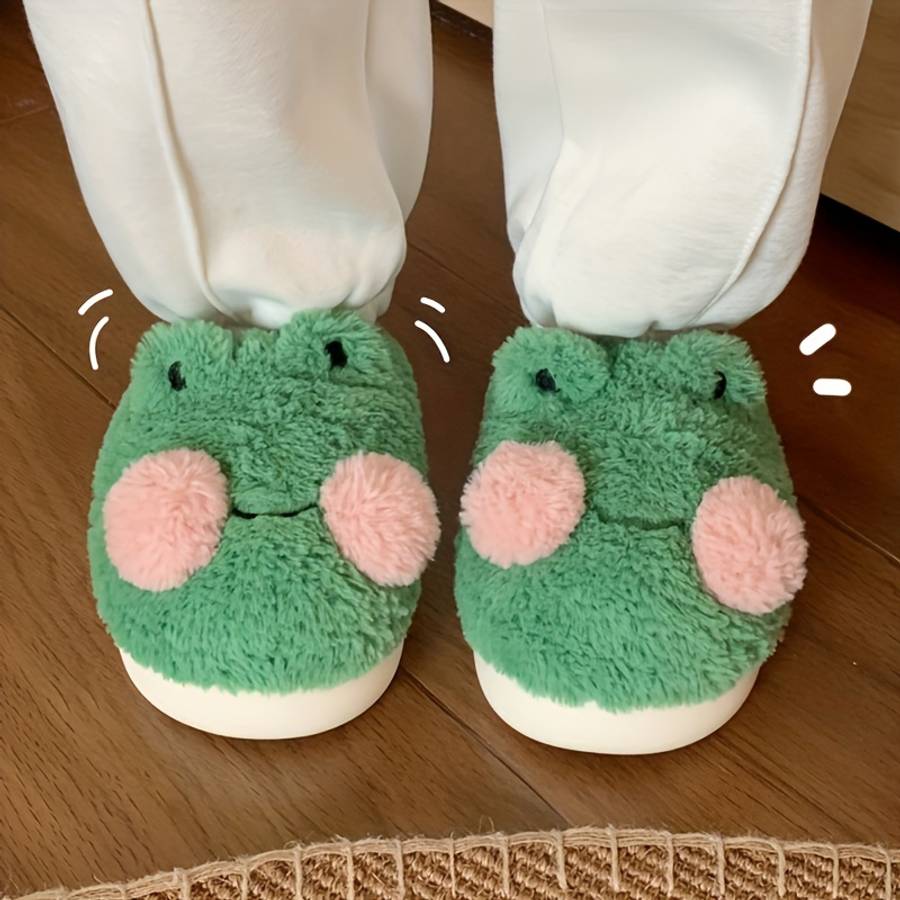 Cotton Slippers Color Green Sizeuk 8.5-9