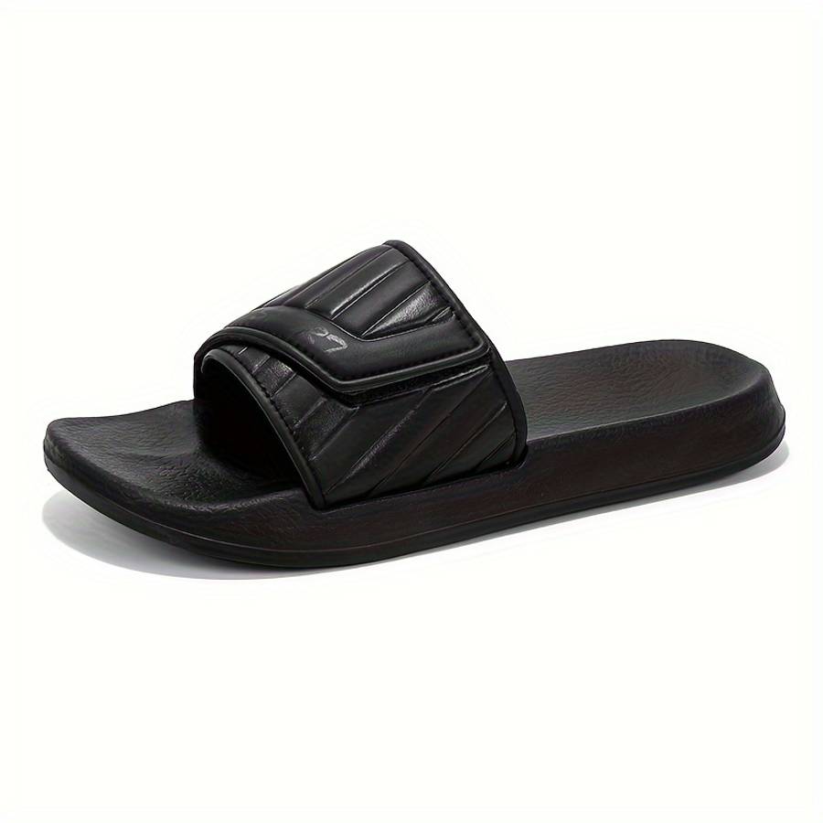 Men Slippers Summer Style 9723 Black Size Uk 8.5 To 9