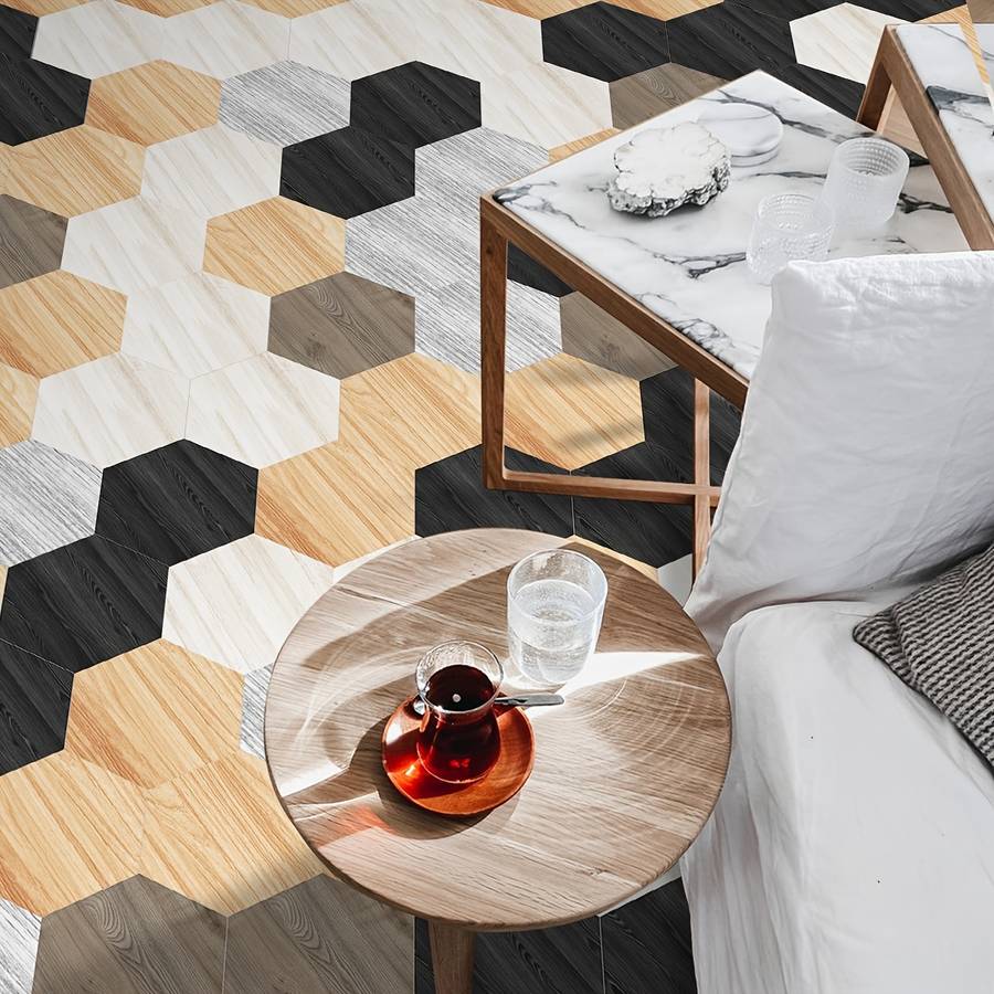 Self Adhesive Floor Stickers E 23.01X19.99Cm