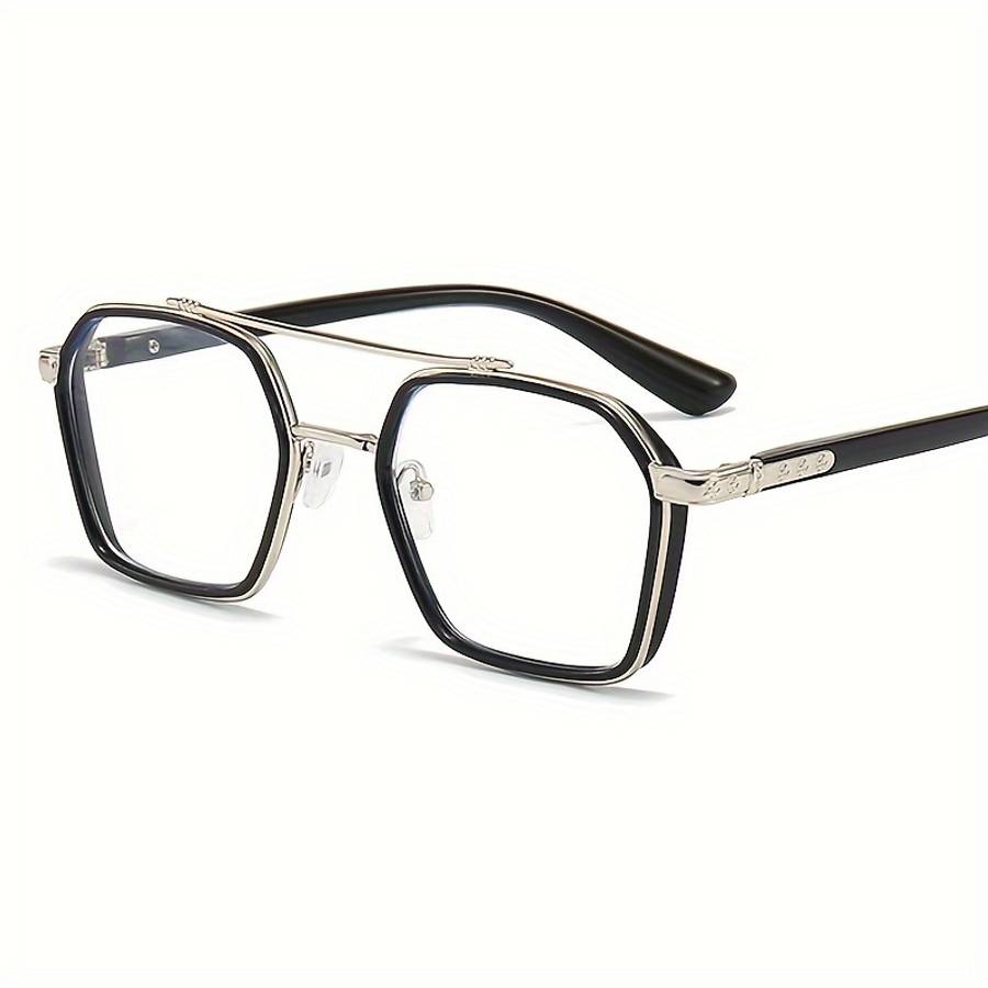 Mens Glasses Color Black Golden