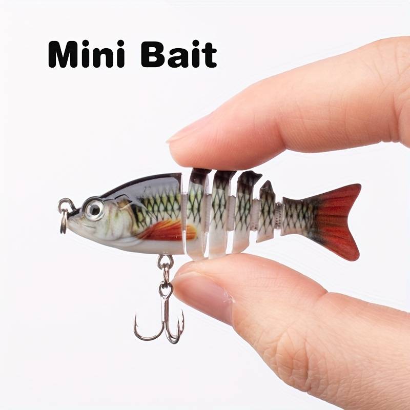 1pc Mini Multi-segment Bionic Hard Bait 5.99cm 5g Artificial Swimbait