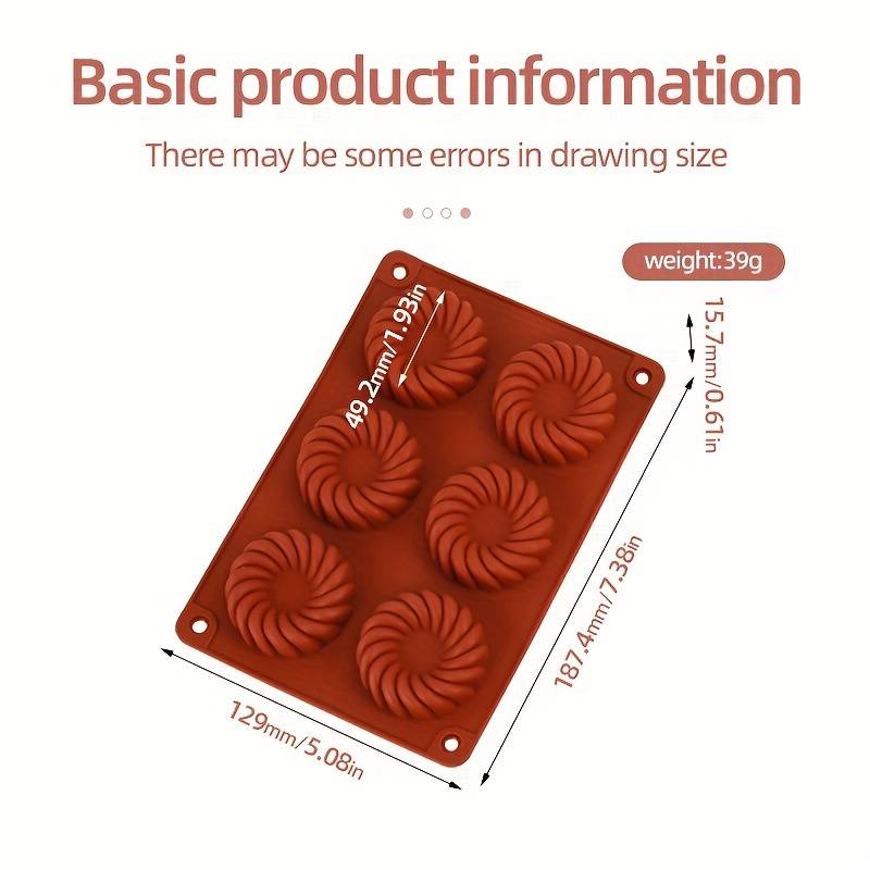 Suitable For Baking Molds Model Dark Red Whirlwind