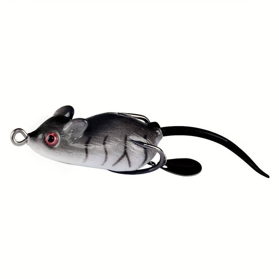 1pc Soft Mouse Shaped Bait Bells Sound Fishing Lure Silicon Artificial Fishing Bait Set Fish