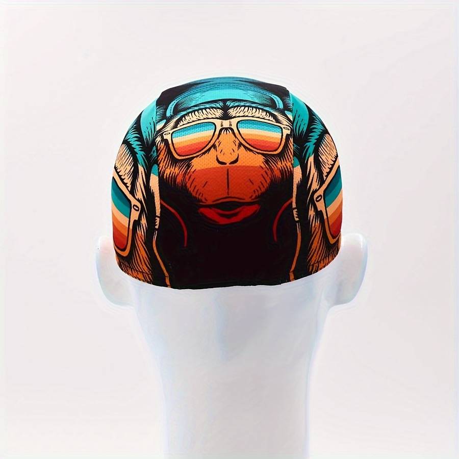 1pc Bike Cycling Cap Sport Hat Outdoor Vintage Skull Cap