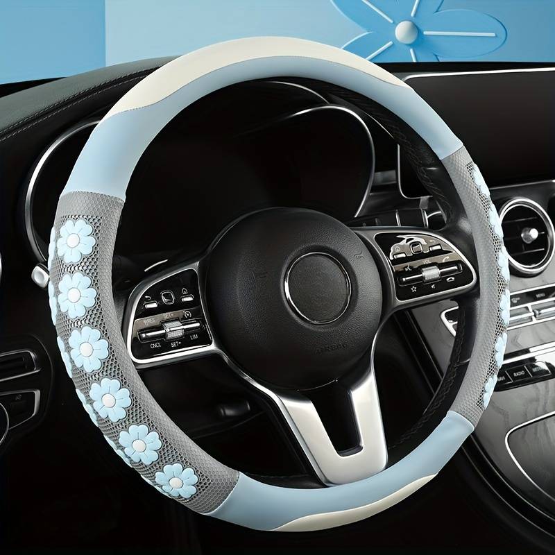Car Steering Wheel Cover Blue