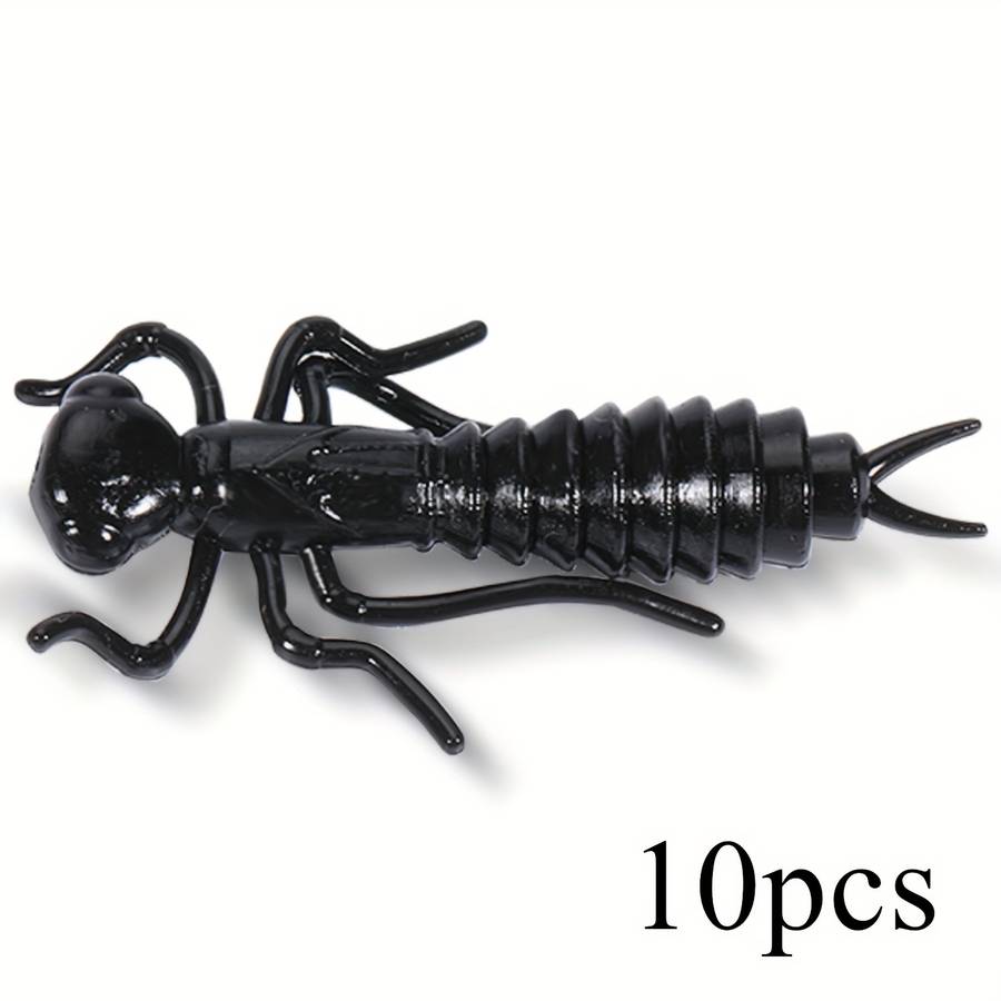 10pcs Soft Fishing Lure Set PVC Ideal for Freshwater Saltwater Angling