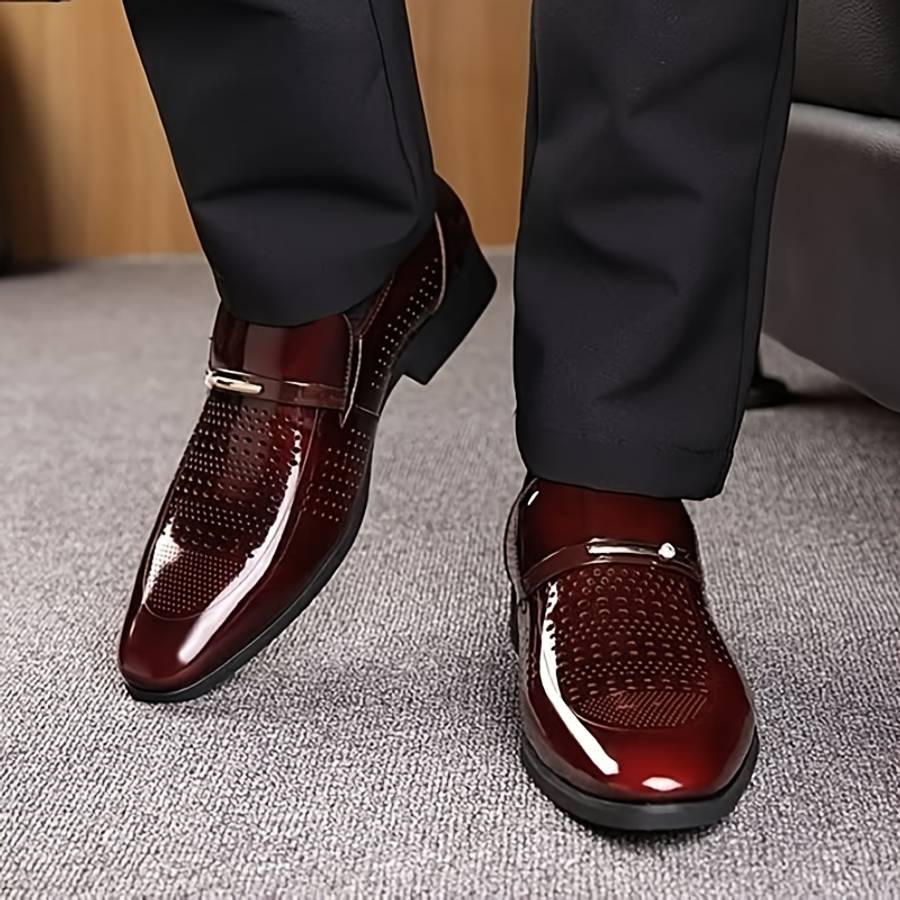 Mens Leather Shoes Color Dark Brown Sizeuk 10
