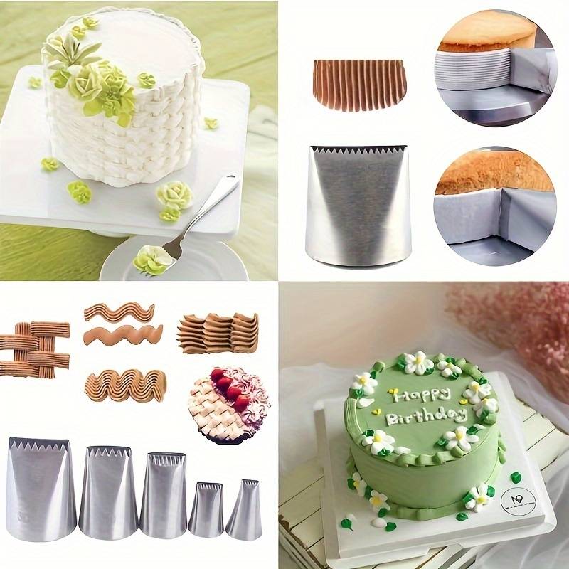 Professional Cake Decorating Head Model 5 Piece Set Flower Basket Flower Mouth Set