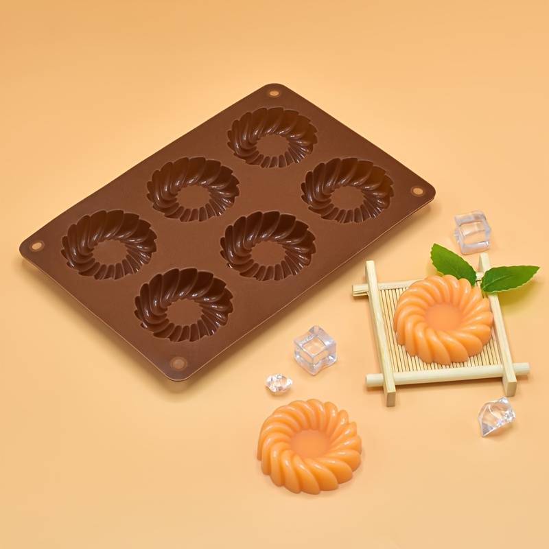 Suitable For Baking Molds Model 1Pc 6 Round Cookies In Dark Red Opp Packaging