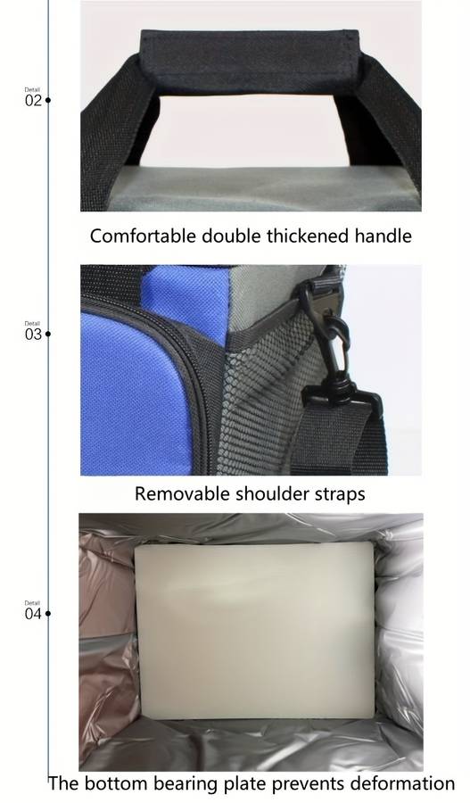 Insulated Cooling Bag Color Black Yellow