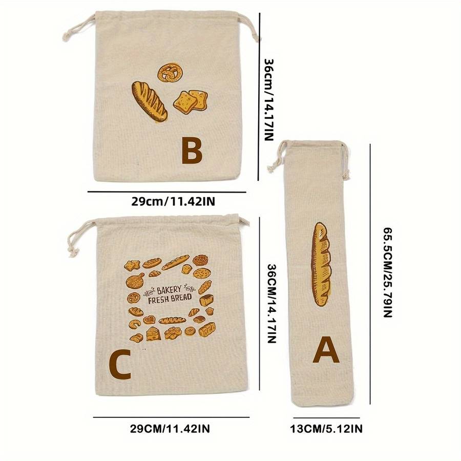 Food Storage Bags Color B3 Loaves
