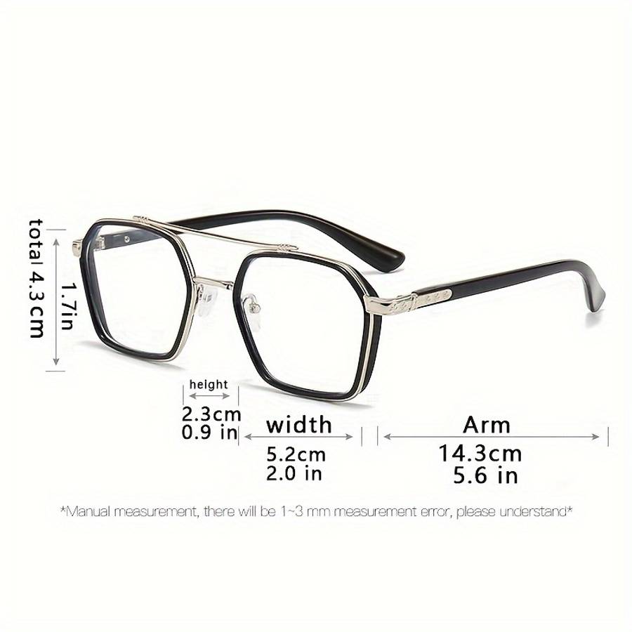 Mens Glasses Color Black Golden