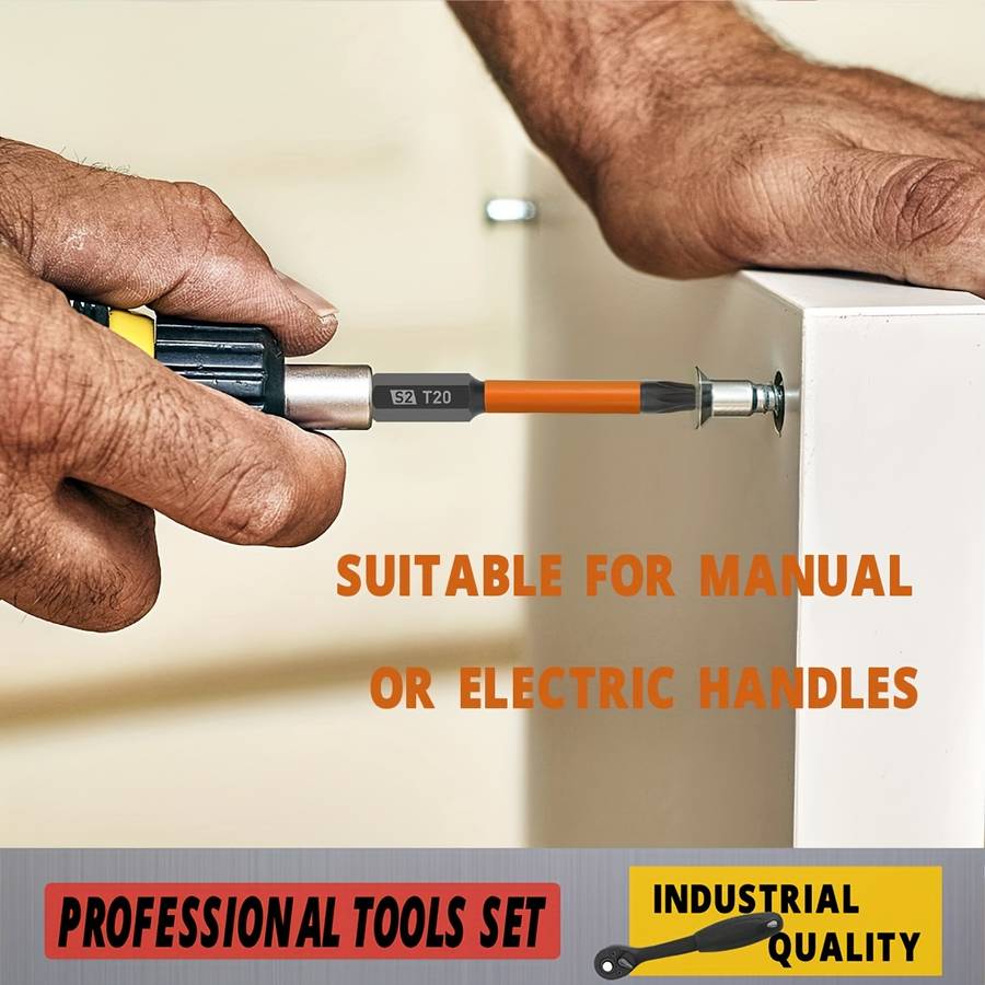 Screwdriver Bit Tool Set Items 12Pcs 25Mm Tamper Proof Bits