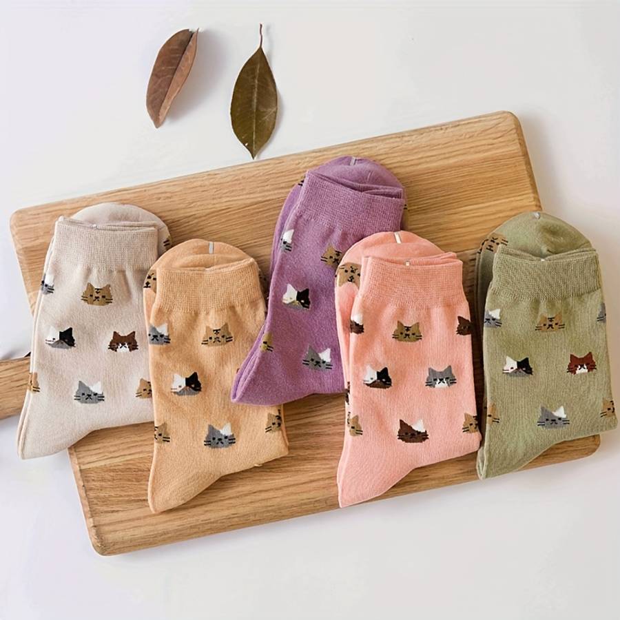 Women S Socks Color 5Pairs Mixed Colors