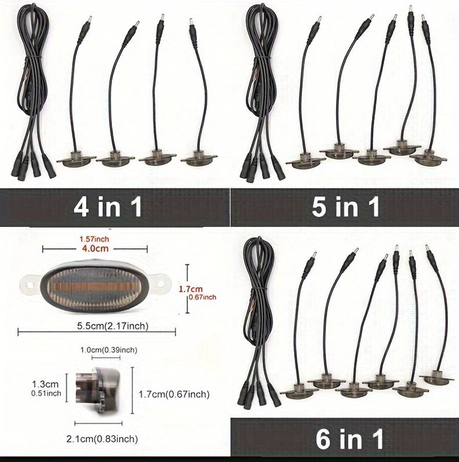 Car Lights Quantity 5Pcs