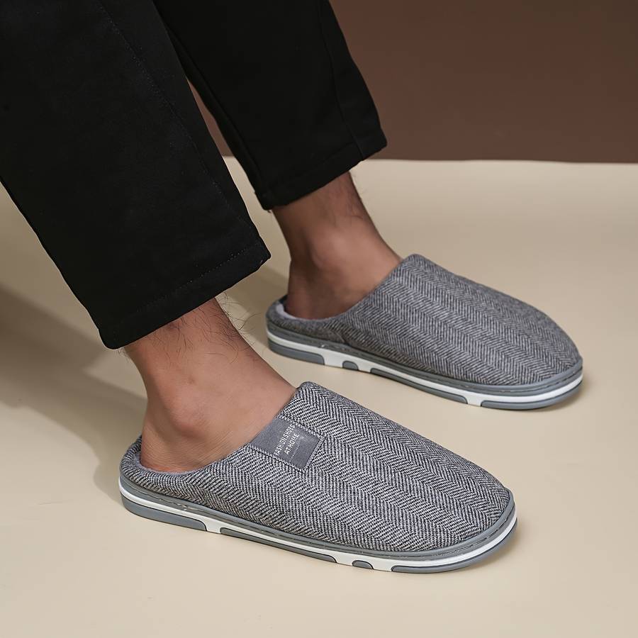 Men Slippers Summer Style Grey Size Uk 5.5 To 6