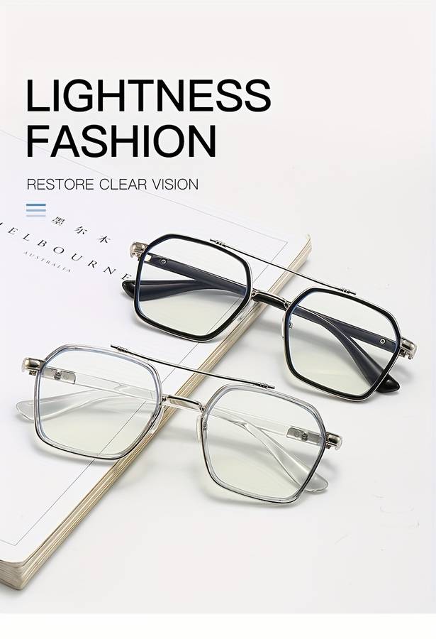 Mens Glasses Color Black Golden