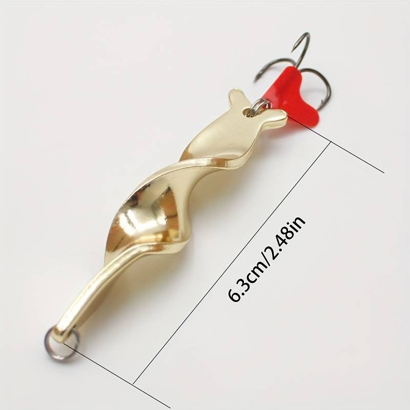1pc Trolling Spinning Spiral Long Cast Spoons Fishing Lure Spinner 10g Screw Rotation Metal Jig
