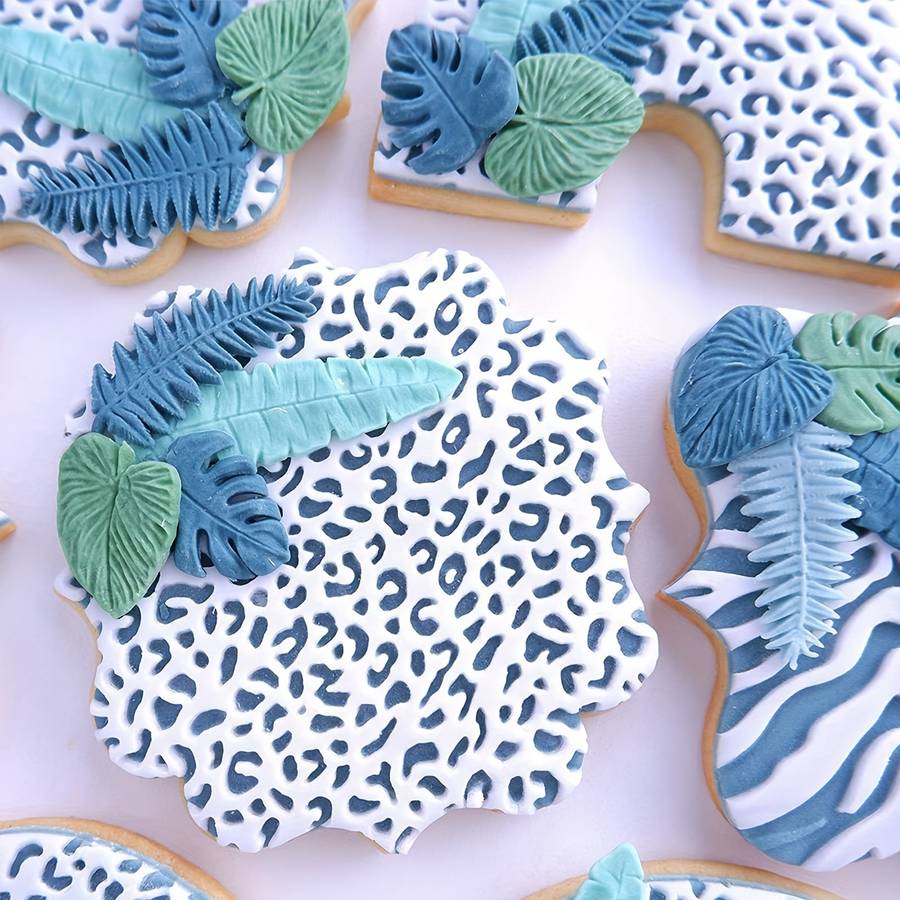 Suitable For Baking Molds Color 1Pc Palm And Turtle Leaf Silicone Mold