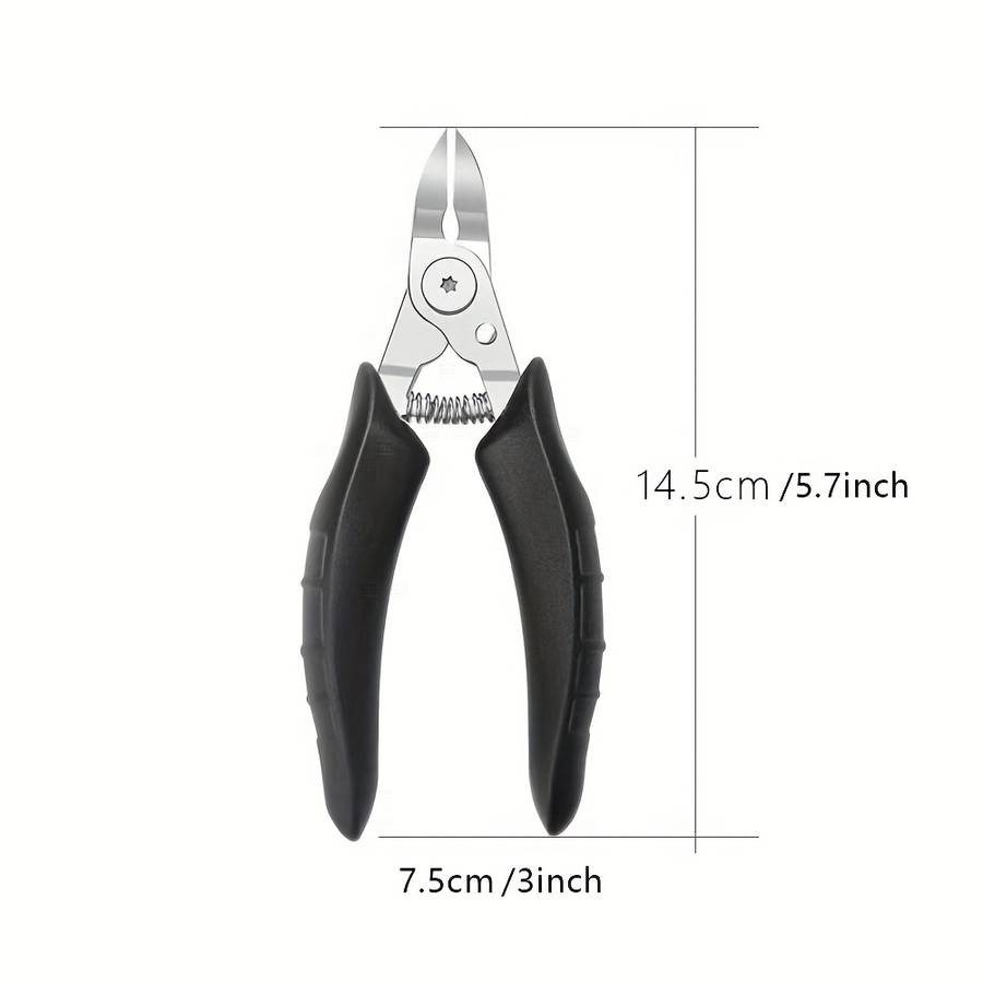 1pc Classic Professional Toenail Clippers Extra Sharp Pointed Nose Blades Stainless Steel Co