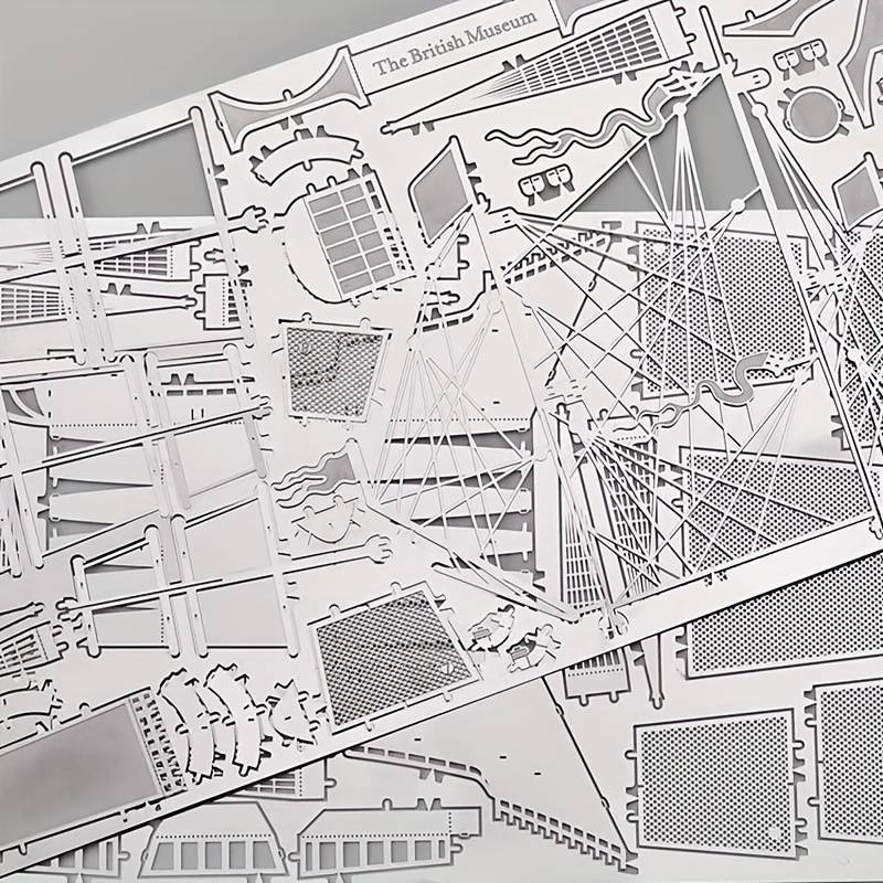 3D Jigsaw Puzzle Model Ship Items Silvery Battleship Hms Victory