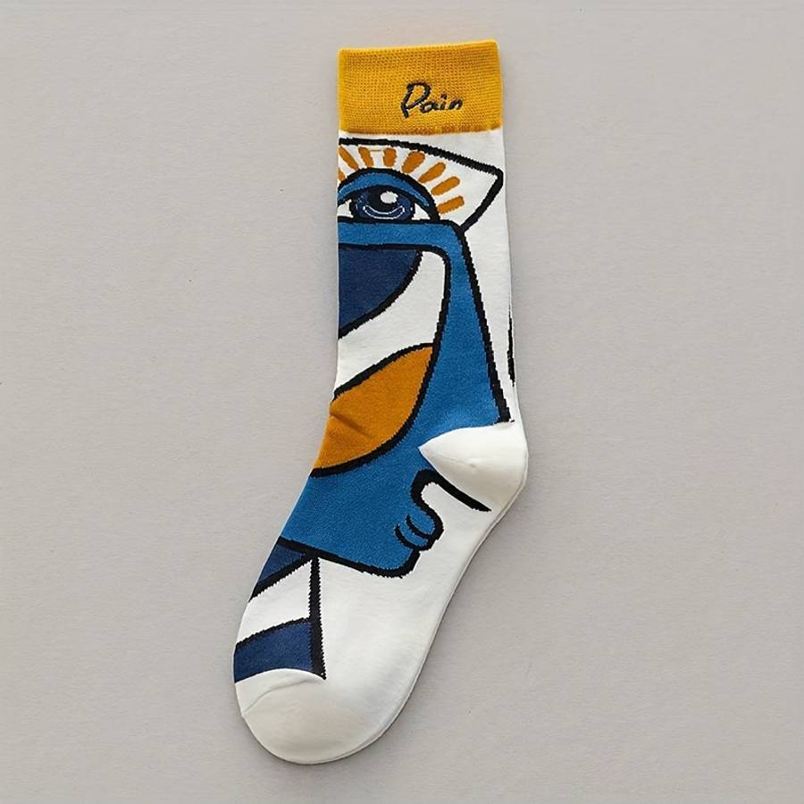 Women S Socks Color PinkRedYellowWhite In 4 Pairs Size Onesize