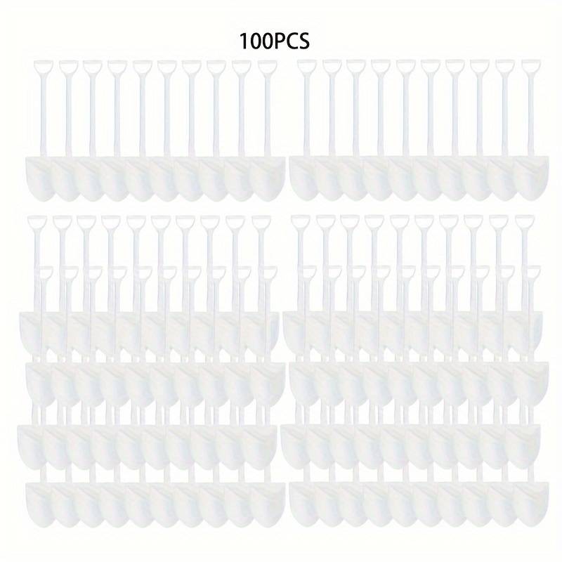 100pcs Colorful Disposable Plastic Spatulas