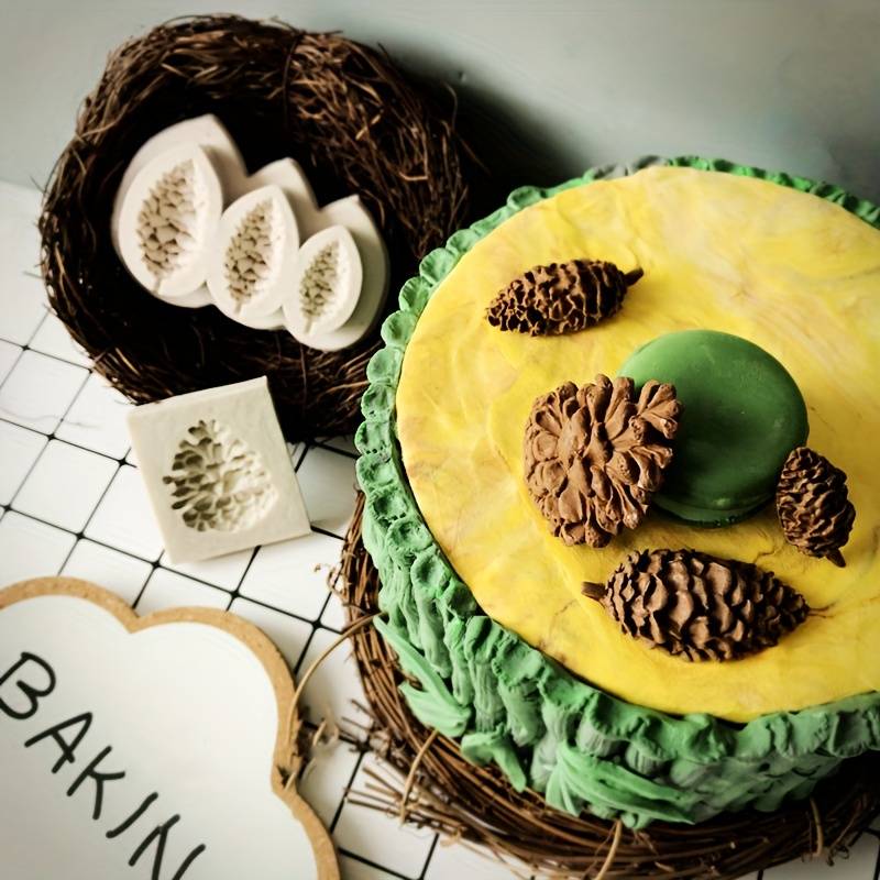 Suitable For Baking Molds Color Single Pine Cone Silicone Mold