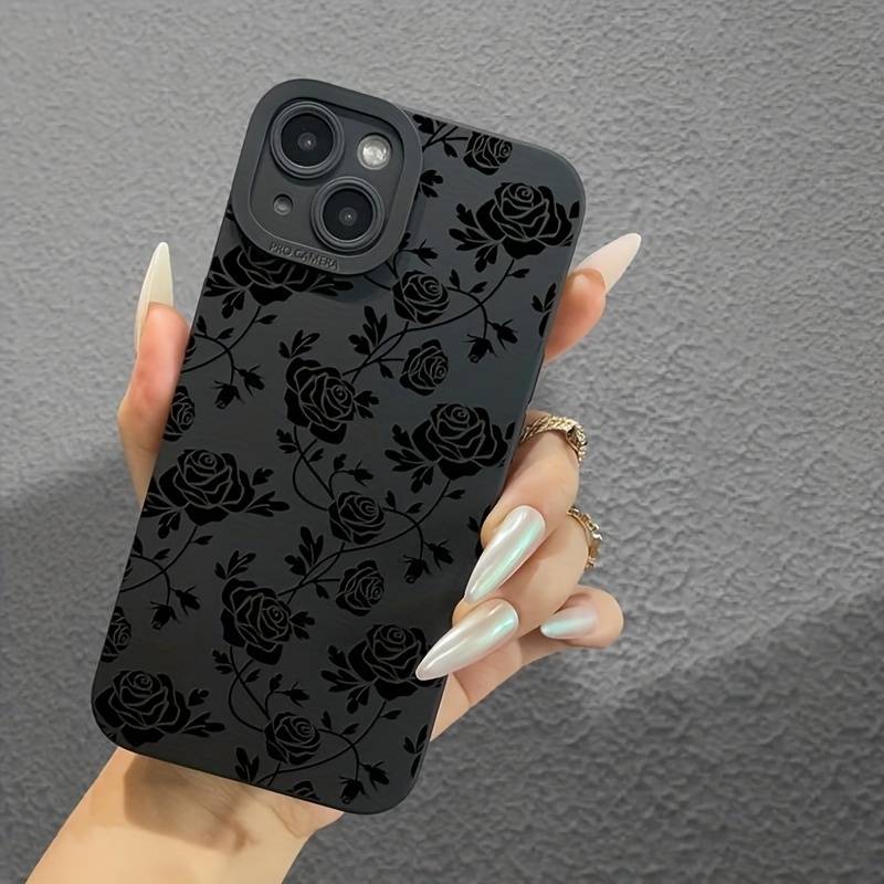 1Pc Black For iPhone 12 Pro Max Phone Case Phone Cover