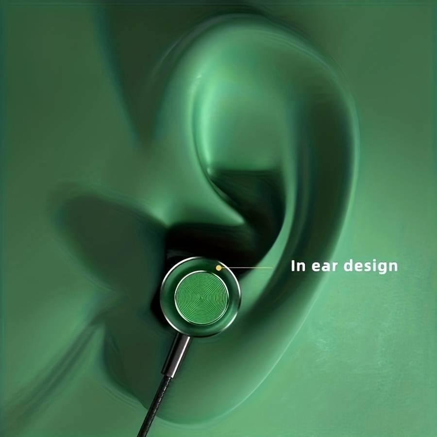 Wired Headphones Green