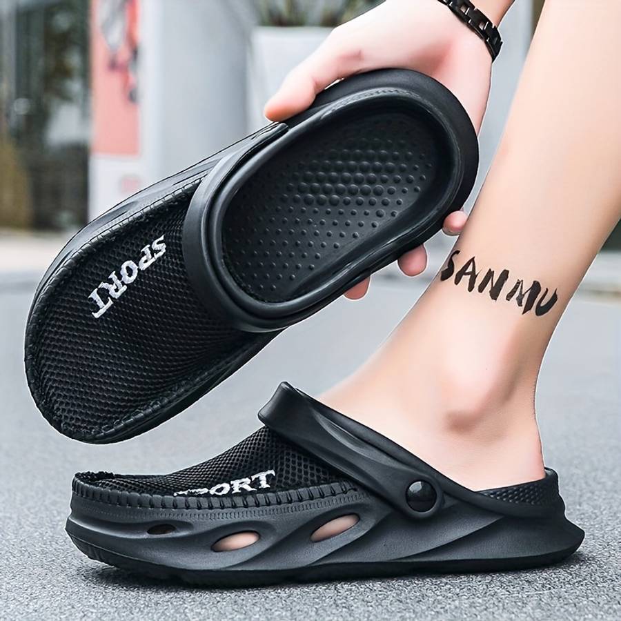 Men Slippers Summer Style Apricot Size Uk 7.5 To 8