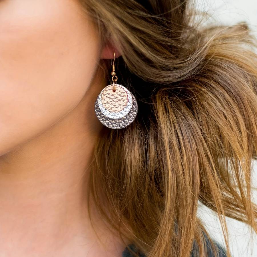Women S Earrings Color 2 Leopard Print