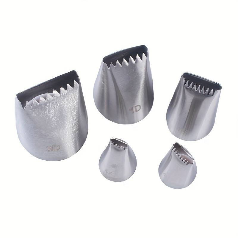 Professional Cake Decorating Head Model 5 Piece Set Flower Basket Flower Mouth Set