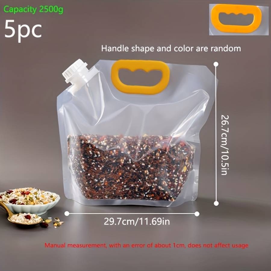 Food Storage Bags Quantity 5Pcs Capacity500 G