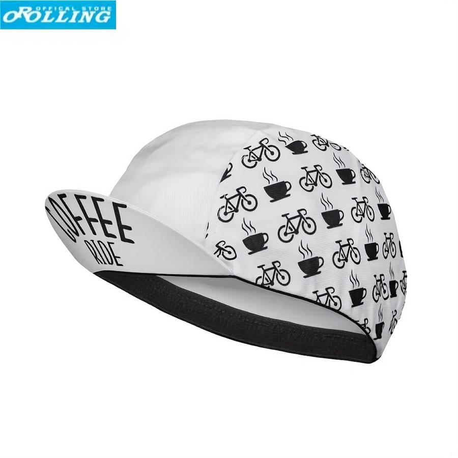 1pc Breathable Quick Drying Printed Cloth Hat for Outdoor Cycling Unisex