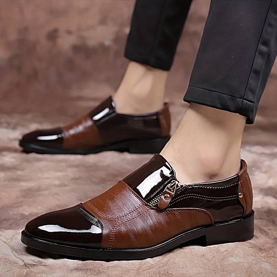 Mens Leather Shoes Color Black 3 Sizeuk 6