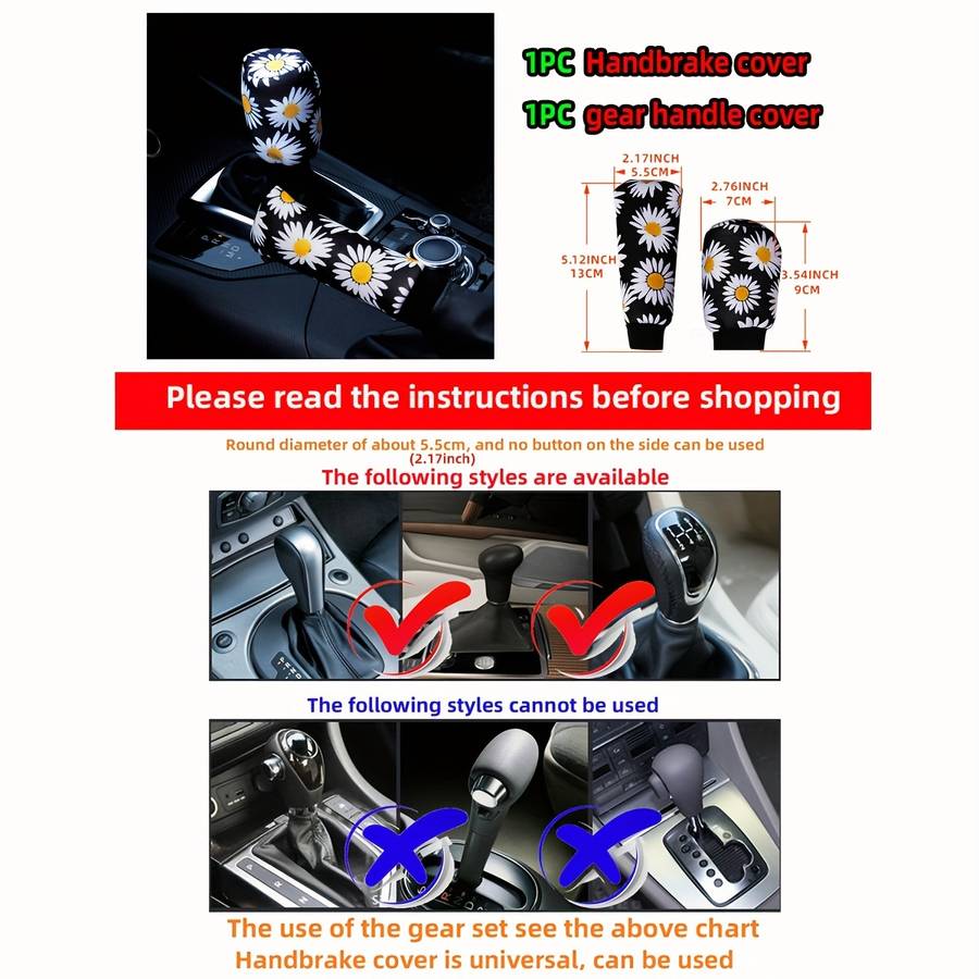 Car Steering Wheel Cover Daisy