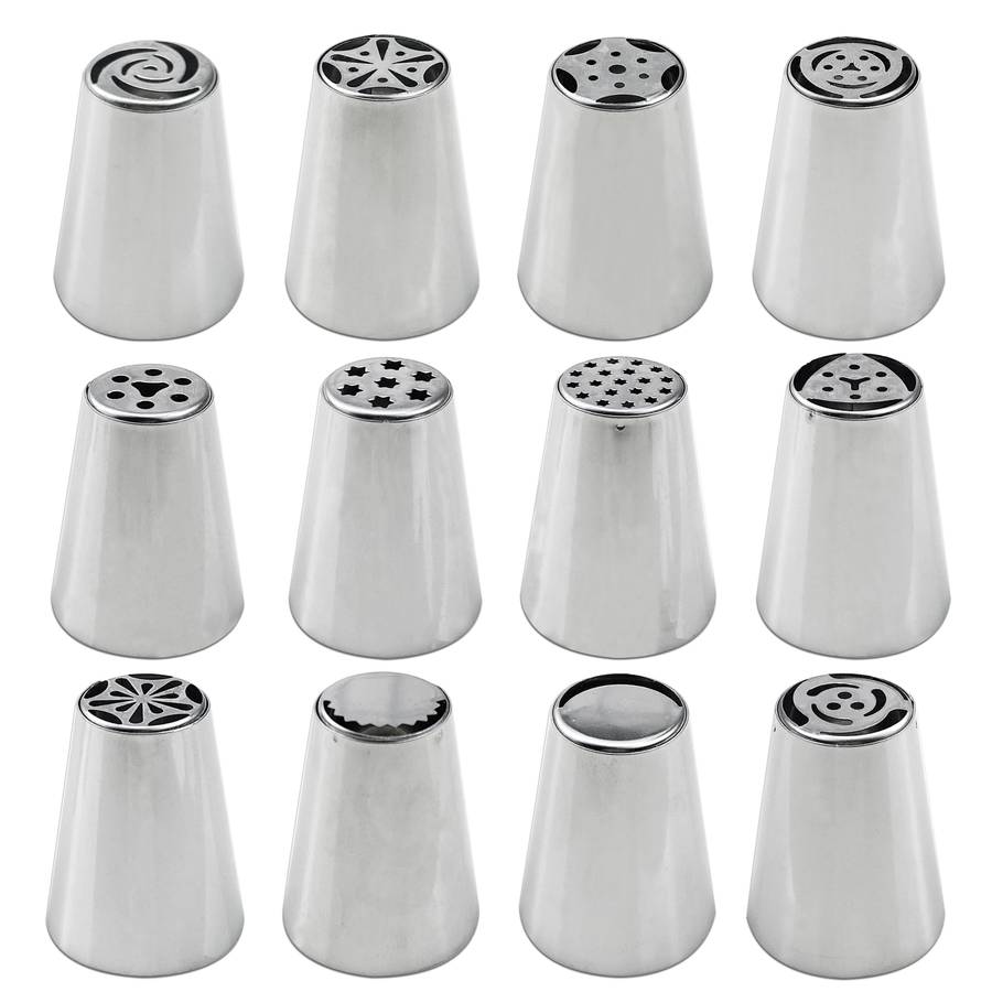 Professional Cake Decorating Head Quantity 27 Piece Russian Piping Tip Set