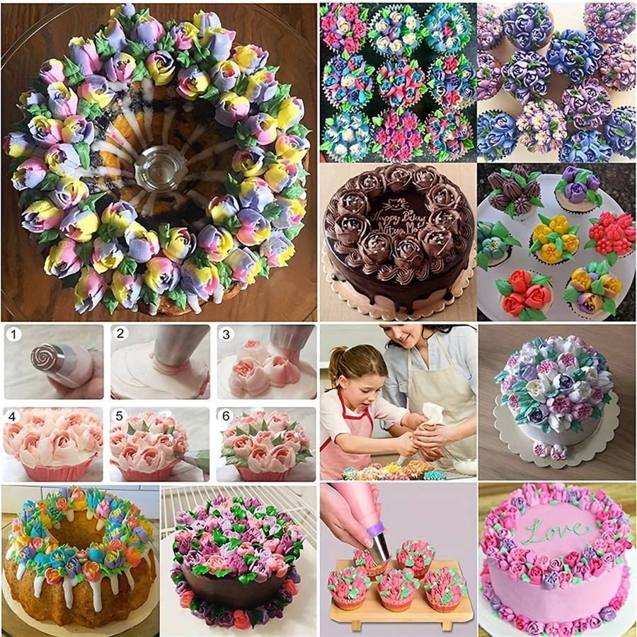 Professional Cake Decorating Head Quantity 27 Piece Russian Piping Tip Set