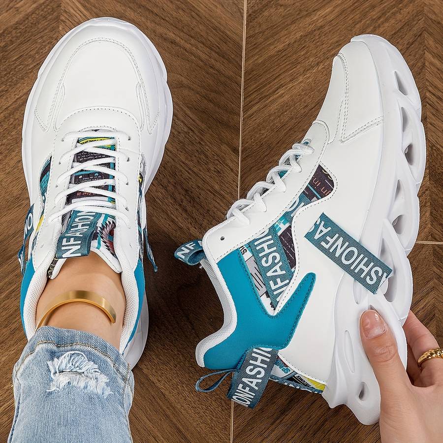 Women S Sneakers Color White Orange Sizeuk 6