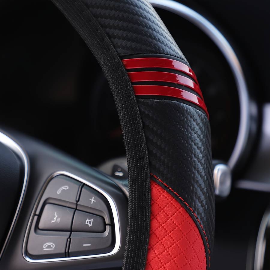 Car Steering Wheel Cover Red