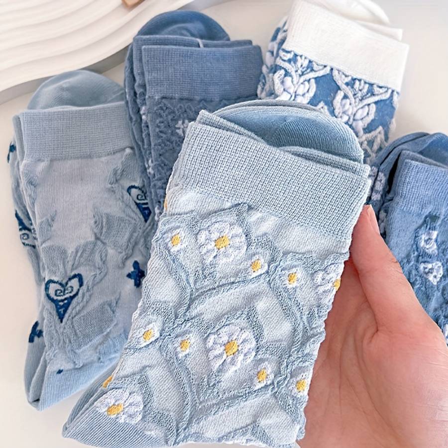 Women S Socks Color Mixed Color5 Pairs Size Onesize