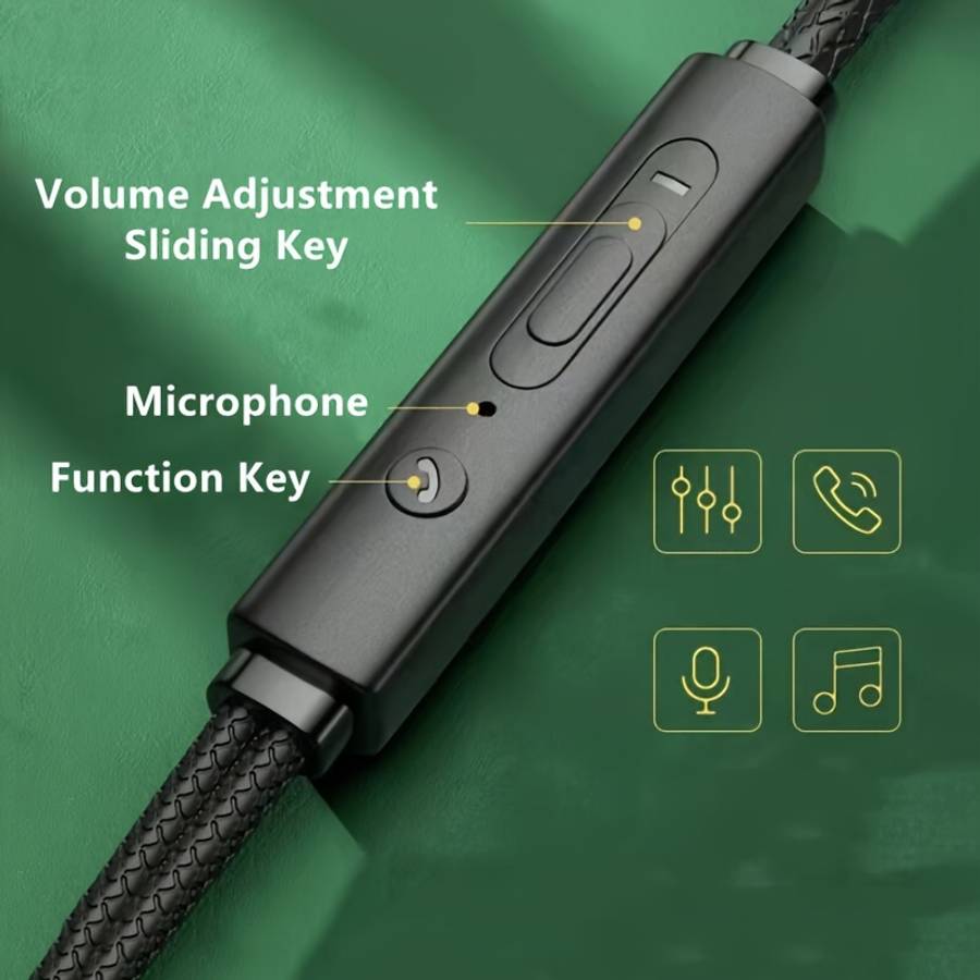 Wired Headphones Green