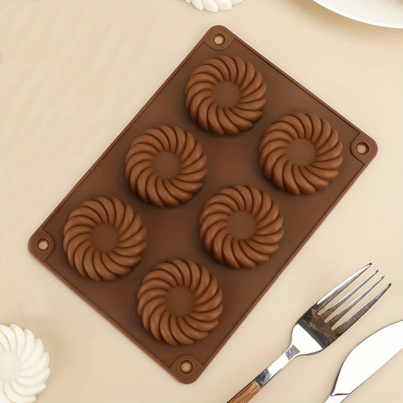 Suitable For Baking Molds Model Dark Red Whirlwind