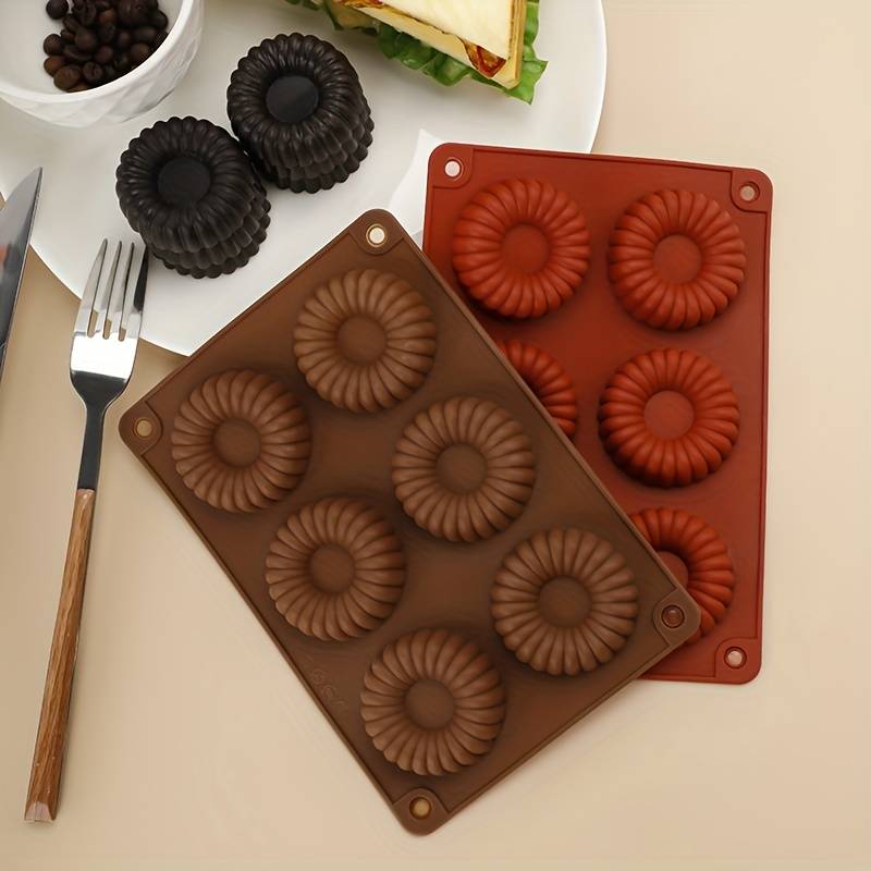 Suitable For Baking Molds Model Dark Red Whirlwind