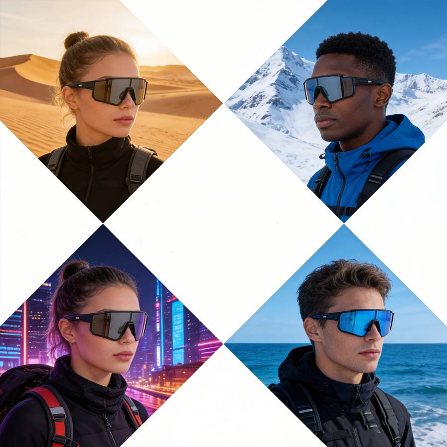 Cycling Glasses Color Blue