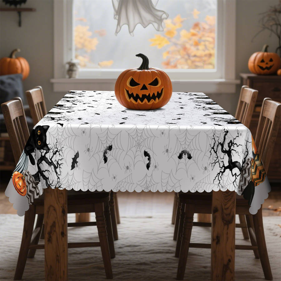 Halloween tablecloth decoration size Rectangle 60x120inch or 152x305cm